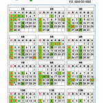 有限会社清地29年度営業カレンダー